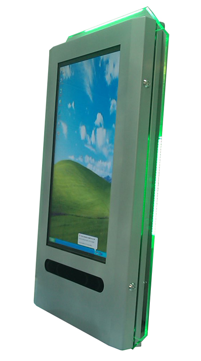 This flexible design, currently in the prototype stages of development is ideal for many applications. Available with a large portrait touch screen, and transactional point of sale options.